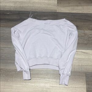 Xs Hollister Light Purple cropped Sweatshirt